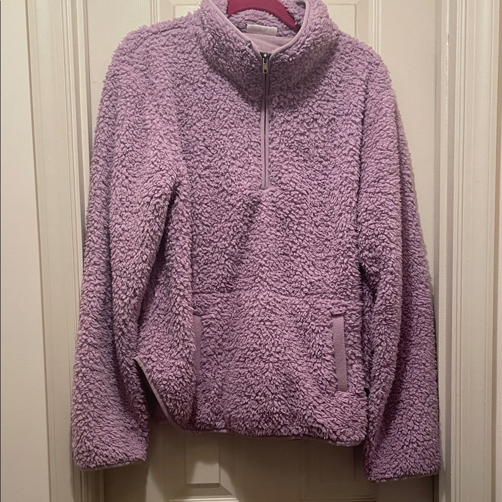 Cozy Purple Sherpa Pullover